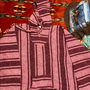 Pink Baja Drug Rug/Poncho/Hoodie